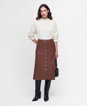 Barbour Alberta Women's Dress Brown | Australia_BAR81640