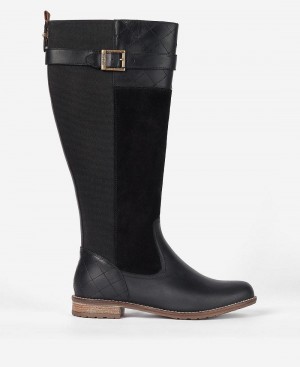 Barbour Ange Knee-High Women's Boots Black | Australia_BAR78796