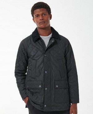 Barbour Ashby Polarquilt Men's Jackets Black | Australia_BAR49012