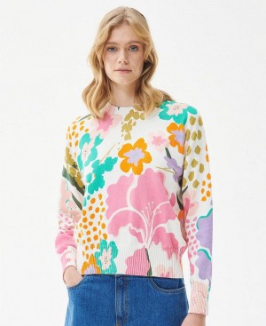 Barbour Barbour Delphinium Jumper Women's knitwear Multicolor | Australia_BAR40724