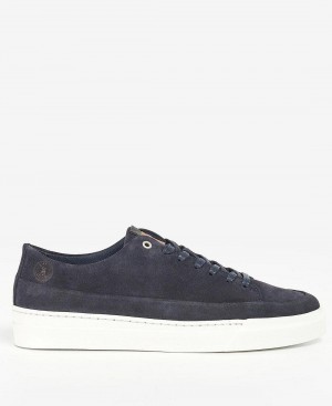Barbour Barbour Lago Trainers Men's Shoes Black | Australia_BAR59915