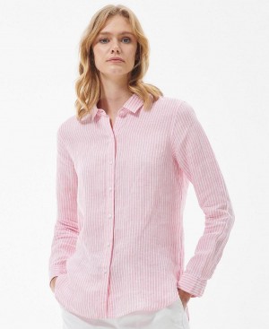 Barbour Barbour Marine Shirt Women's Tops Blue | Australia_BAR92275