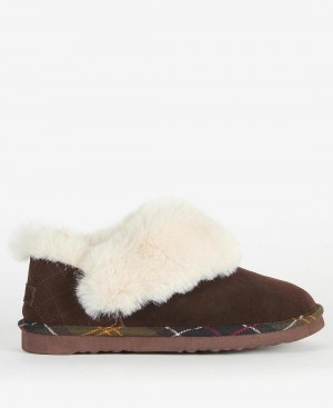 Barbour Barbour Nancy Women's Slippers Brown | Australia_BAR74704