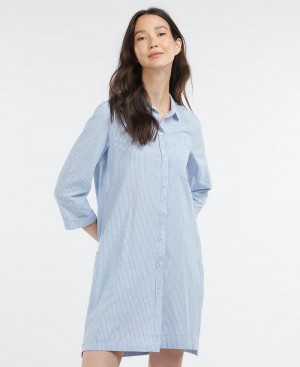 Barbour Barbour Seaglow Women's Dress Blue | Australia_BAR97354