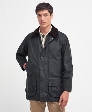 Barbour Beaufort® Waxed Men's Jackets Olive | Australia_BAR24217