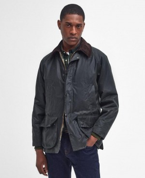 Barbour Bedale® Waxed Men's Jackets Olive | Australia_BAR65555