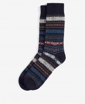 Barbour Boyd Men's Socks Blue | Australia_BAR73401