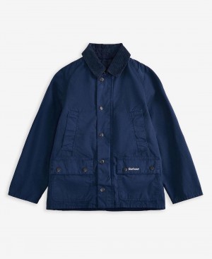 Barbour Boys' Ashby Casual Jacket Kids' Clothing Navy | Australia_BAR53228