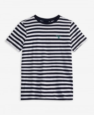 Barbour Boys' Finley T-Shirt Kids' Clothing Stripes | Australia_BAR12219