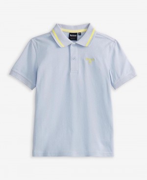 Barbour Boys' Oakside Polo Shirt Kids' Clothing Blue | Australia_BAR34461