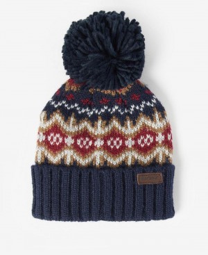 Barbour Boys Case Fairisle Beanie Kids' Accessories Red | Australia_BAR26277