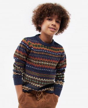 Barbour Boys Case Fairisle Jumper Kids' Clothing Multicolor | Australia_BAR75281