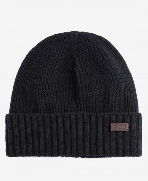 Barbour Carlton Beanie Men's Hat Black | Australia_BAR33308