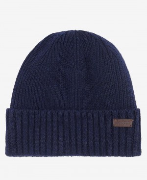Barbour Carlton Beanie Men's Hat Blue | Australia_BAR68059