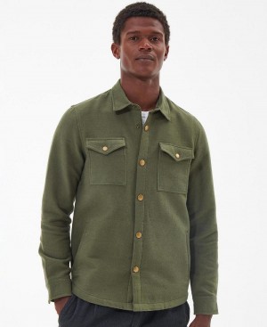 Barbour Carrbridge Overshirt Men's Tops Green | Australia_BAR61451
