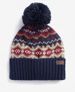 Barbour Case Fairisle Beanie Men's Hat Red | Australia_BAR94148