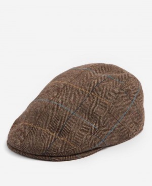 Barbour Cheviot Flat Men's Hat Brown | Australia_BAR81582