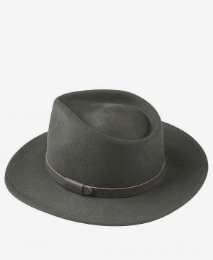 Barbour Crushable Bushman Men's Hat Green | Australia_BAR81027