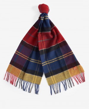 Barbour Dragon Tartan Women's Scarves Red | Australia_BAR88235