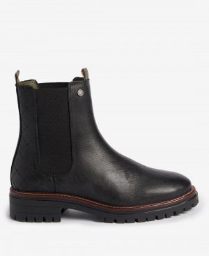 Barbour Evie Boot Women's Boots Black | Australia_BAR64354