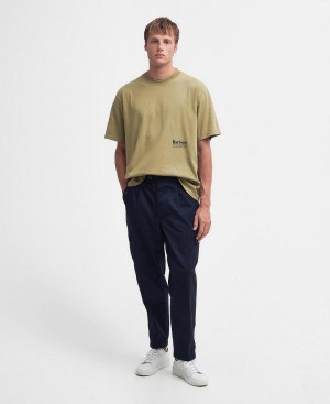 Barbour Faulkner Tapered Cargo Trousers Men's Pants Navy | Australia_BAR46658