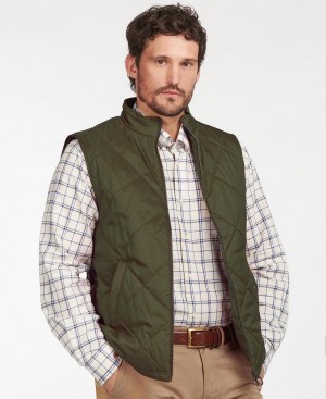 Barbour Finn Gilet Men's Jackets Green | Australia_BAR18775