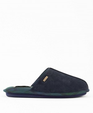 Barbour Foley Slippers Men's Shoes Black | Australia_BAR65883
