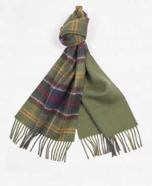 Barbour Galston Tartan Men's Scarves Red | Australia_BAR56454
