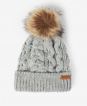 Barbour Girls Penshaw Beanie Kids' Accessories Grey | Australia_BAR94585
