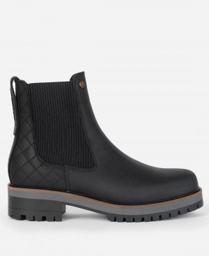 Barbour Heather Chelsea Women's Boots Black | Australia_BAR33565