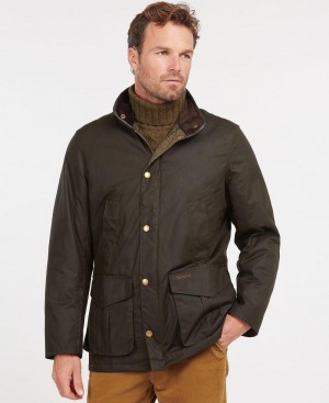 Barbour Hereford Wax Men's Jackets Green | Australia_BAR31925