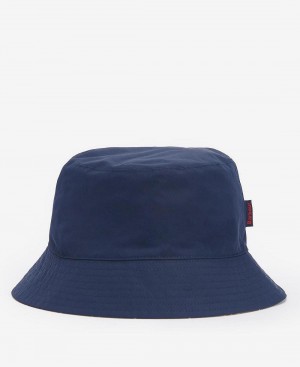 Barbour Hutton Reversible Men's Hat Navy | Australia_BAR21720