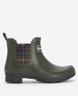 Barbour Kingham Women's Wellingtons Olive | Australia_BAR62693