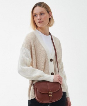 Barbour Laire Medium Saddle Women's Bag Brown | Australia_BAR56318