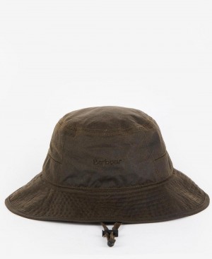 Barbour Milton Wax Sports Men's Hat Brown | Australia_BAR97421