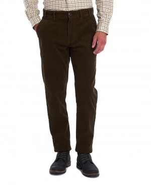 Barbour Neuston Stretch-Cord Trousers Men's Pants Green | Australia_BAR15691