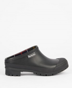 Barbour Quinn Clogs Women's Slippers Black | Australia_BAR92111