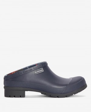Barbour Quinn Clogs Women's Slippers Navy | Australia_BAR81526