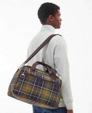 Barbour Torridon Tartan Flight Bag Men's Bag Multicolor | Australia_BAR51652