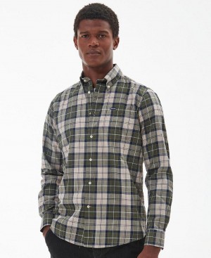 Barbour Wetheram Tailored Fit Shirt Men's Tops Multicolor | Australia_BAR79748