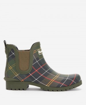 Barbour Wilton Women's Wellingtons Green | Australia_BAR36713