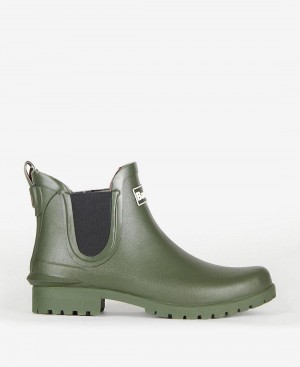 Barbour Wilton Women's Wellingtons Olive | Australia_BAR15567