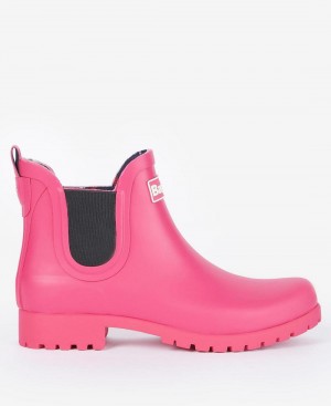 Barbour Wilton Women's Wellingtons Pink | Australia_BAR39575
