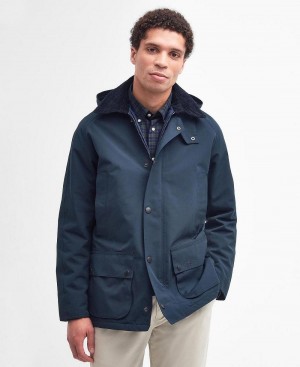 Barbour Winter Ashby Waterproof Men's Jackets Navy | Australia_BAR58956
